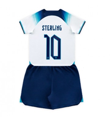England Raheem Sterling #10 Hemmakläder Barn VM 2022 Kortärmad (+ Korta byxor)